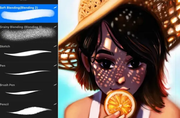 Procreate资源-人像铅笔马克笔绘画笔刷资源素材