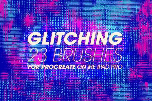 Procreate资源-复古故障画笔艺术笔刷素材资源