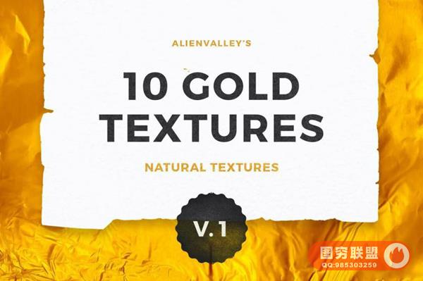 背景素材-高质感金箔金色金属纹理背景图片素材