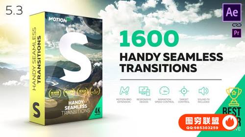 [AE脚本/模板]1600个扭曲变形干扰旋转冲击抖动视无缝转场预设 Original Se