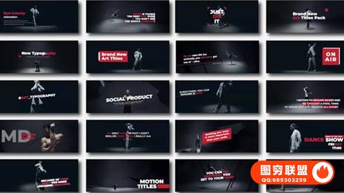 [FCPX插件]15种动态艺术简约文字标题动画 Art Typography