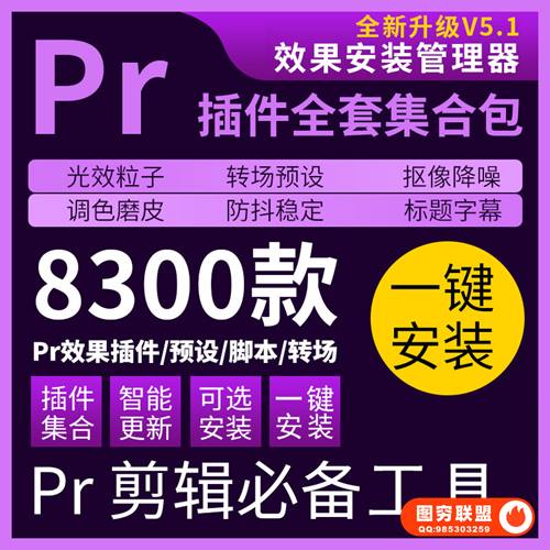 [Pr插件合集]2020最全Pr插件套装合集，支持Win系统一键安装