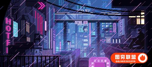 城市街道夜景赛博朋克科幻手机LR预设PS/PR/AE/FCPX/luts调色滤镜