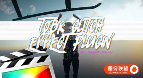 [FCPX插件]20种局部区域信号故障干扰特效 Tobk Twitch Glitch +