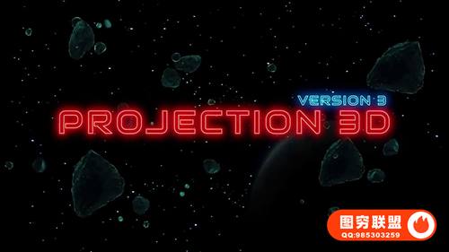 [AE脚本]平面图片投射三维空间摄像机视差动画脚本插件 Projection 3D v3.