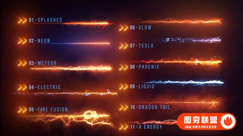 [AE预设]能量线条激光电流特效动画效果AE预设 Path Energizer