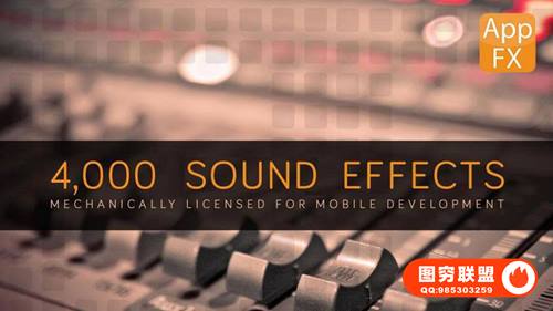 [音效]4000多种运动图形MG动画手机APP卡通游戏音效合集 App FX Sound