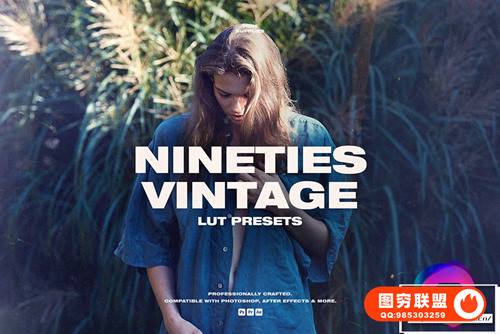 [调色预设]10款90年代复古回忆色彩视频照片调色LUT预设 90’s Vin