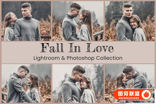 [调色预设]7款灰橙色秋季暖色调情绪人像Lightroom预设LUT预设 Fall In