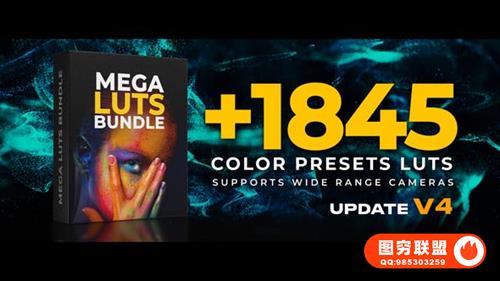 [调色预设]1845个好莱坞电影大片复古婚礼人像旅行室内户外环境LUT调色预设 Mega
