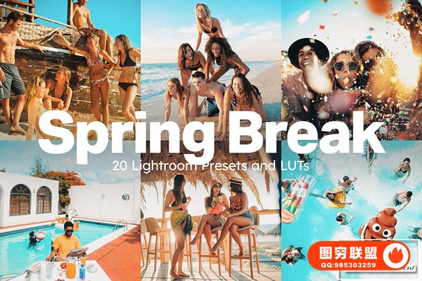 [调色预设]20款夏日海滩派对冲浪旅拍人像AI智能Lightroom预设电影调色LUT预设