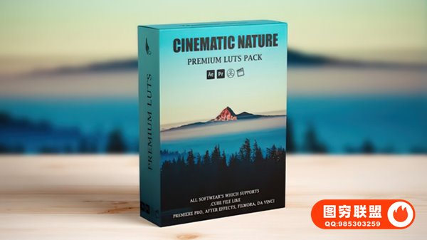 [调色预设]8款电影级大片视频自然调色LUTs预设 Cinematic Nature LU