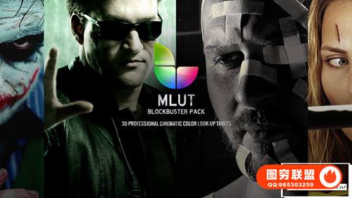[调色预设]30种好莱坞电影大片LUTS调色预设 motionVFX – mLUT Blo