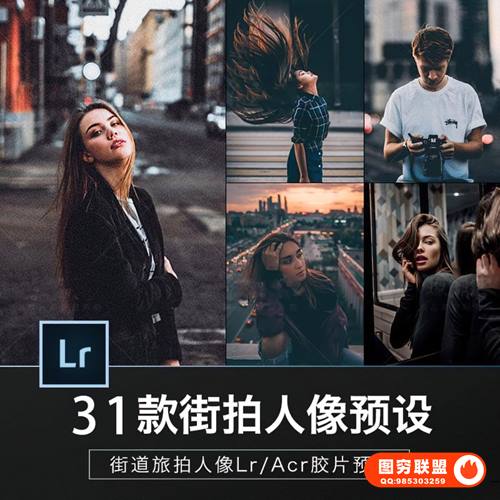 [LR预设]精选31款复古电影胶片街拍人像lr预设