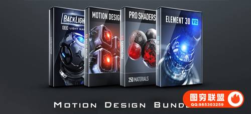 E3D V2 模型/材质/贴图/灯光包 Video Copilot – Motion De