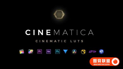 [调色预设]50种独特影视好莱坞大片Luts调色预设 Cinematica -LUTs -