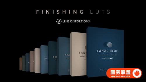 [调色预设]30种电影级柔和浓郁深沉情感明亮冷暖红蓝绿金色精品LUTS调色预设 Lens