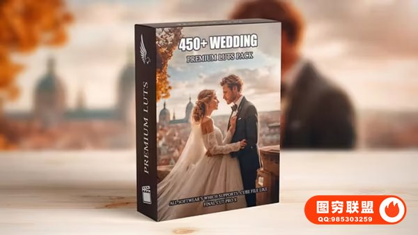 [调色预设]450个专业高级浪漫爱情婚礼视频LUT调色预设 Premium Wedding