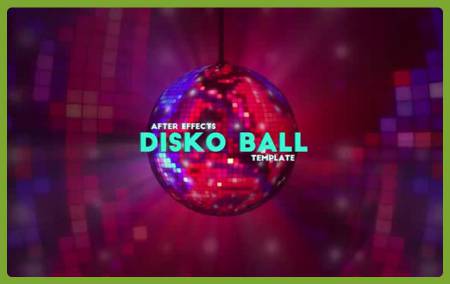 AE模板-发光球体迪斯科舞会-8008-disco-ball