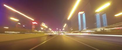 道路前进穿梭拖影视频