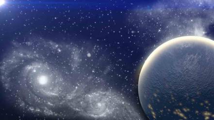 梦幻银河系星座背景视频AE模板