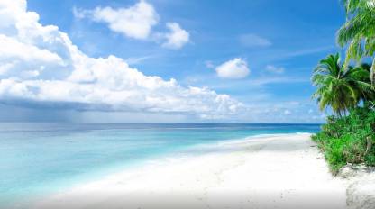 清新无比的海边风景