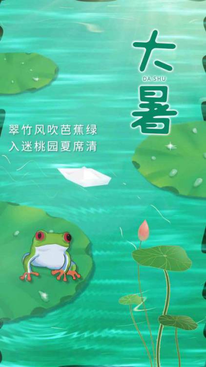 大暑节气夏日夏天视频AE模板