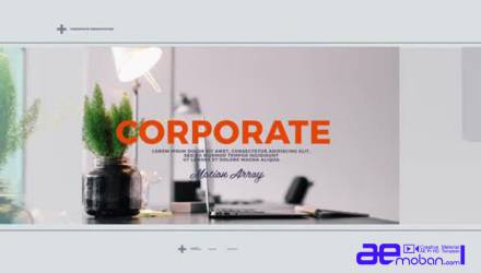 AE模板-企业演示相册模板-corporate-presentation-version-2-7448