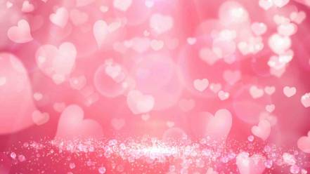 温馨浪漫粉色爱心背景AE模板