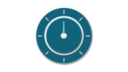 MG时钟扁平化动画AE模板