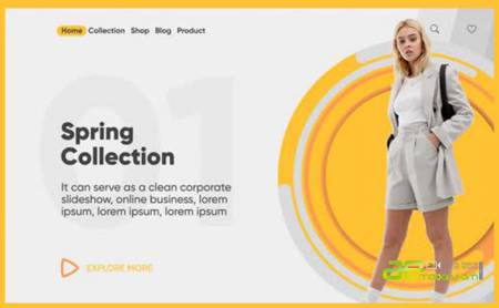 AE模板-时尚网站产品互联网公司AE模板-8016-fashion-opener