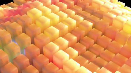 钢琴立方体起伏动效视频AE模板