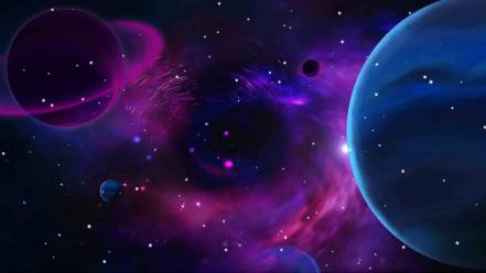 银河系星空梦幻背景视频