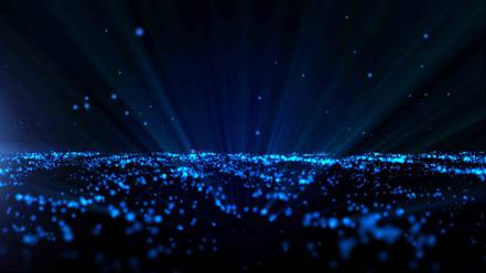 蓝色粒子涌动上升背景AE模板