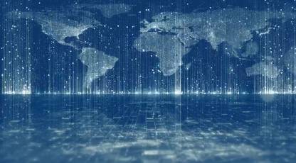 酷炫世界地图背景流体视频