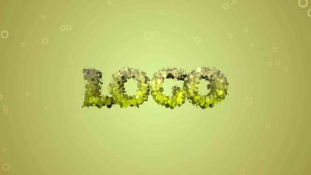气泡粒子LOGO动画AE模板