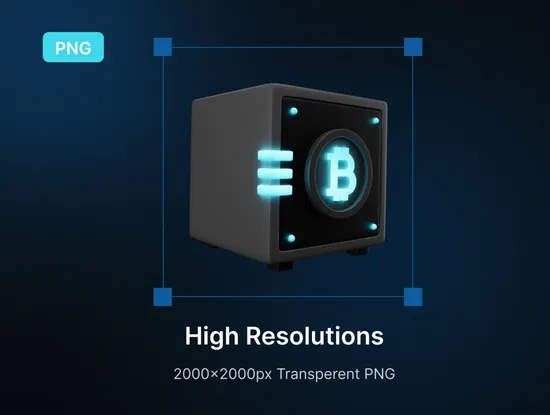 45个发光3D LED科技图标素材