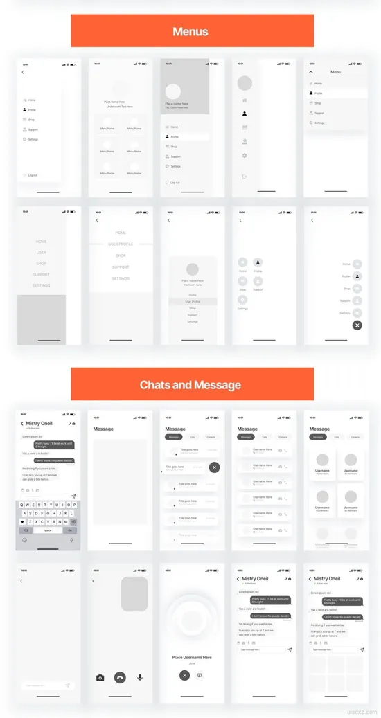 多用途APP应用原型线框套件优质设计素材下载（提供Adobe XD和sketch格式源文件）