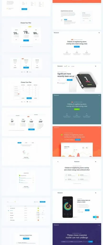 高质量的原型设计工具库，提供Sketch，XD和PSD格式文件
