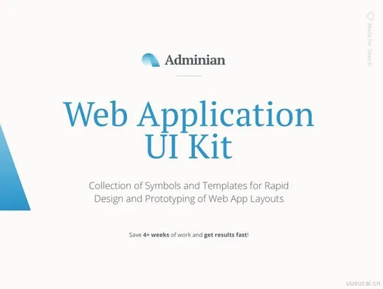 200多个UI组件简约的后台管理系统Web App快速原型设计UI工具包素材下载，（含sketch源文件）