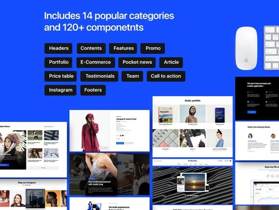 120＋个顶尖高品质的现代网站UI源文件设计精品素材下载,提供包含psd和sketch格式的ui设计素材下载