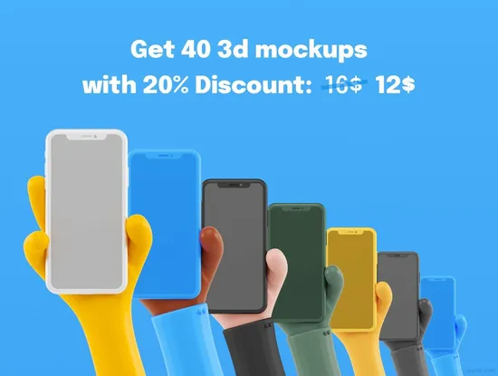 6个塑料粘土iPhone 3D 模型素材下载