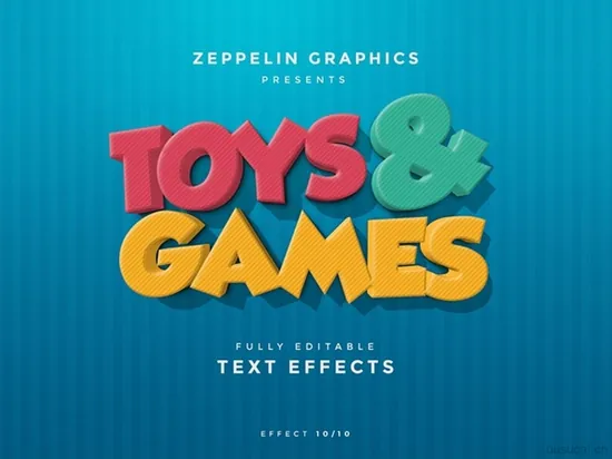 10款超高质量3D文字特效精品素材打包下载