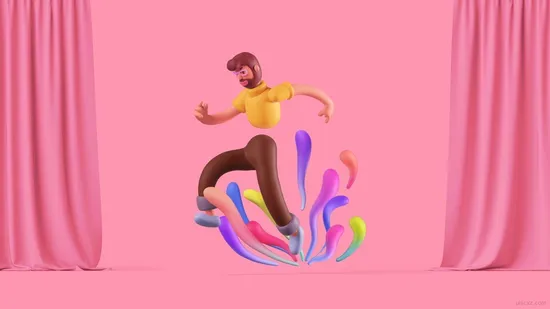 35个精品3D立体插图小元素设计素材下载