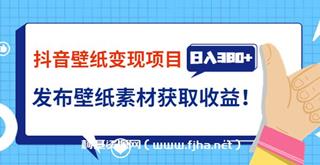 抖音壁纸小程序变现