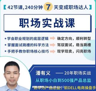 潘有义：职场实战课-教你上班的课-网盘高清