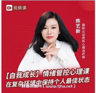 陈艺新[自我成长]情绪管控的专业技巧70分钟