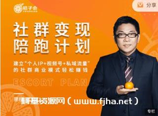 桔子会：社群变现陪跑计划价值3600元