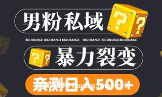 男粉私域暴力裂变，亲测日入500+网盘