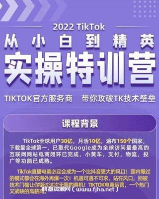 Seven漆TIKTOK训练营从小白到精英价值299元